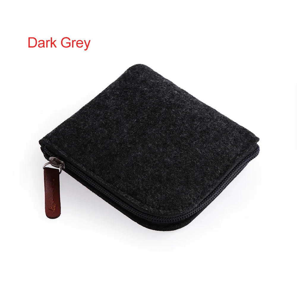 Style 2 Dark Grey 1 шт., новинка, кошелек с кошкой для женщин и девочек, мини-кошелек, квадратный фетровый Кошелек для монет, сумка для мелочи, органайзер для девушек, нулевая сумка, 12,5 см* 8 см - Цвет: Style 2 Dark Grey