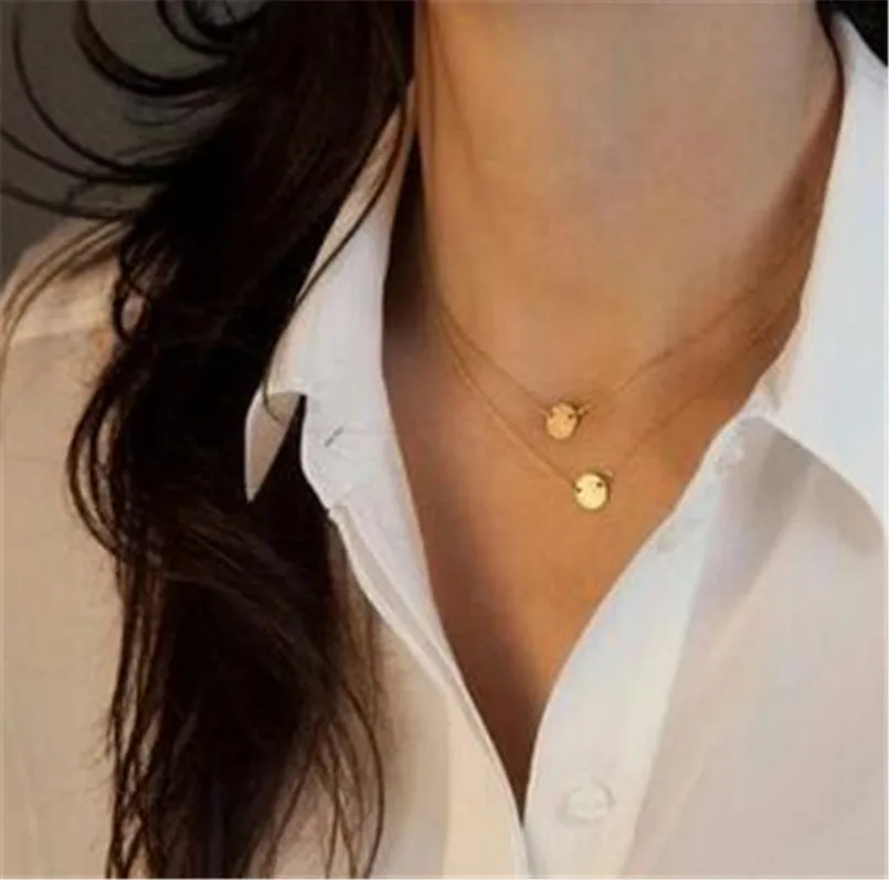 2018 Горячая Мода Позолоченная серебряная цепочка ожерелье лист повседневные