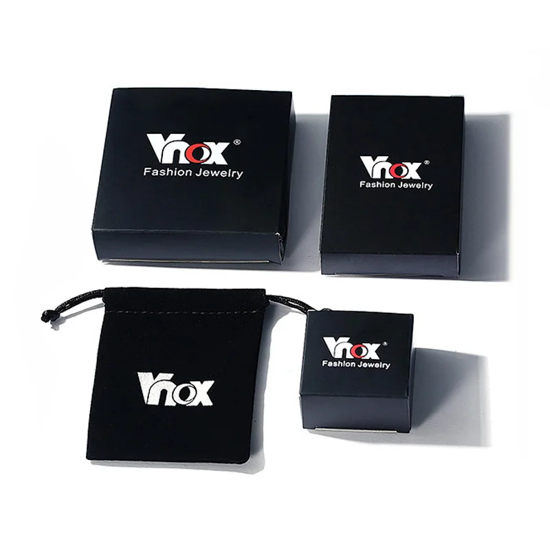 Vnox из нержавеющей стали тройной провод крученый браслет браслеты Набор для