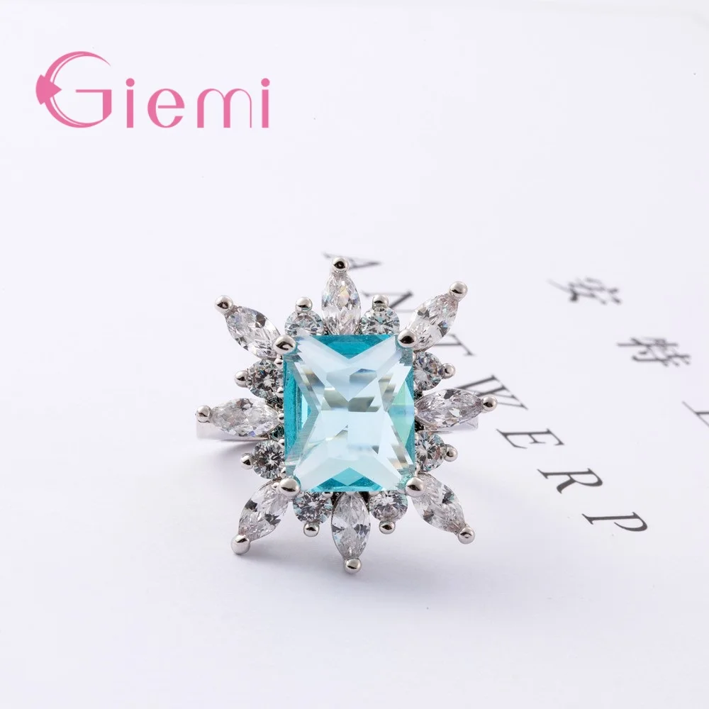

High Quality Real 925 Sterling Silver Vintage Fascination Ring For Women Luxury Original Flower Zircon Jewelry
