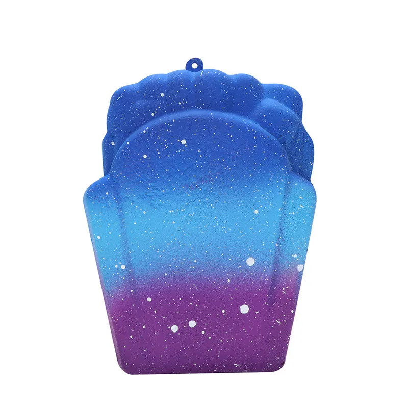 8 см милый вязкой игрушки Galaxy картофеля фри scuishy из Еда анти стресс медленно
