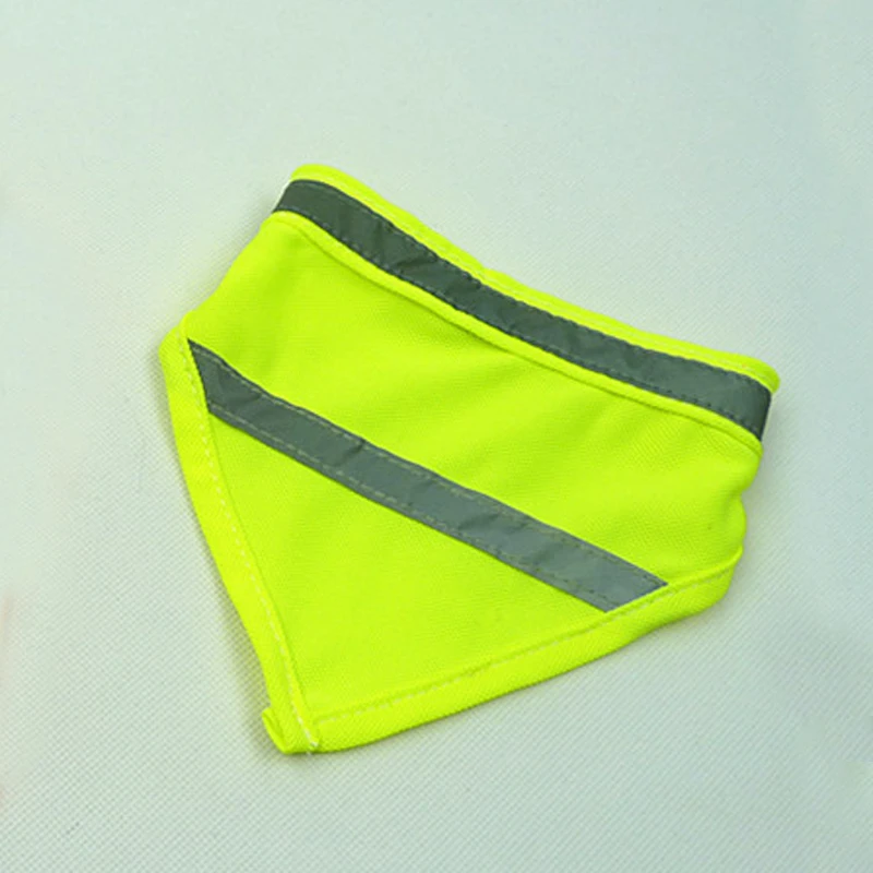 Детская безопасность Отражающие флуоресцентные собака треугольные повязки