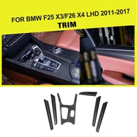 car styling carbon fiber interior dashboard decoration trim for bmw f25 x3 f26 x4 2014 left hand drive