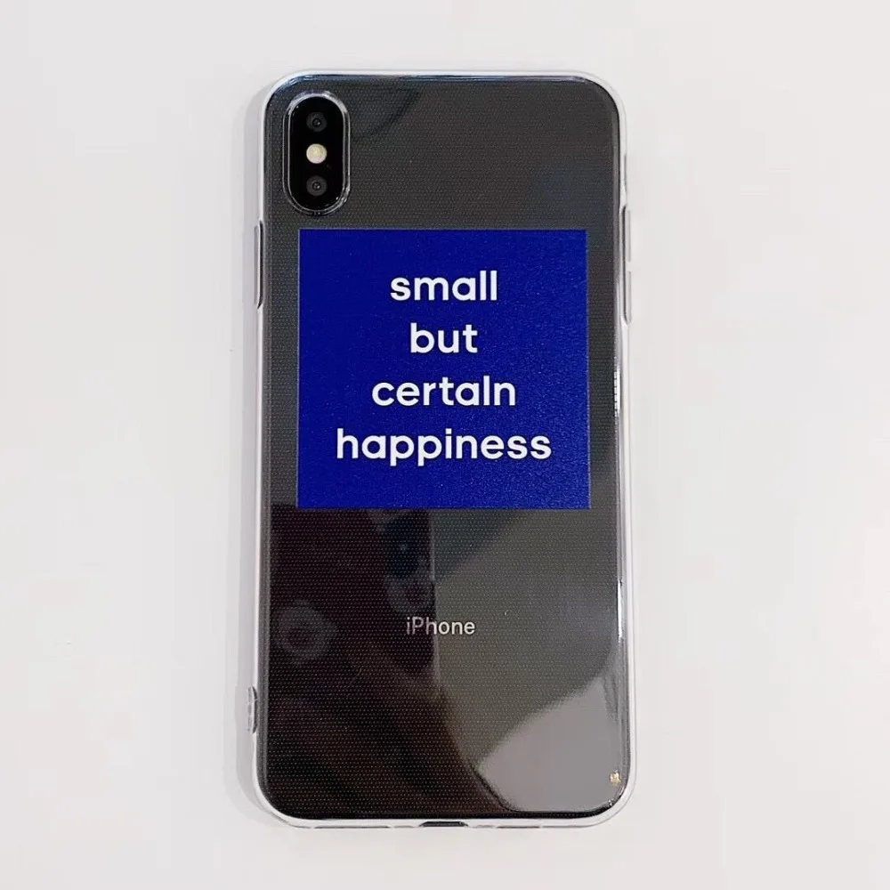 Прозрачный ins Простой Пара мягкой оболочки для iPhone 7 7Plus 6 6S 6Plus 8 8Plus X XR XS Max тонкий