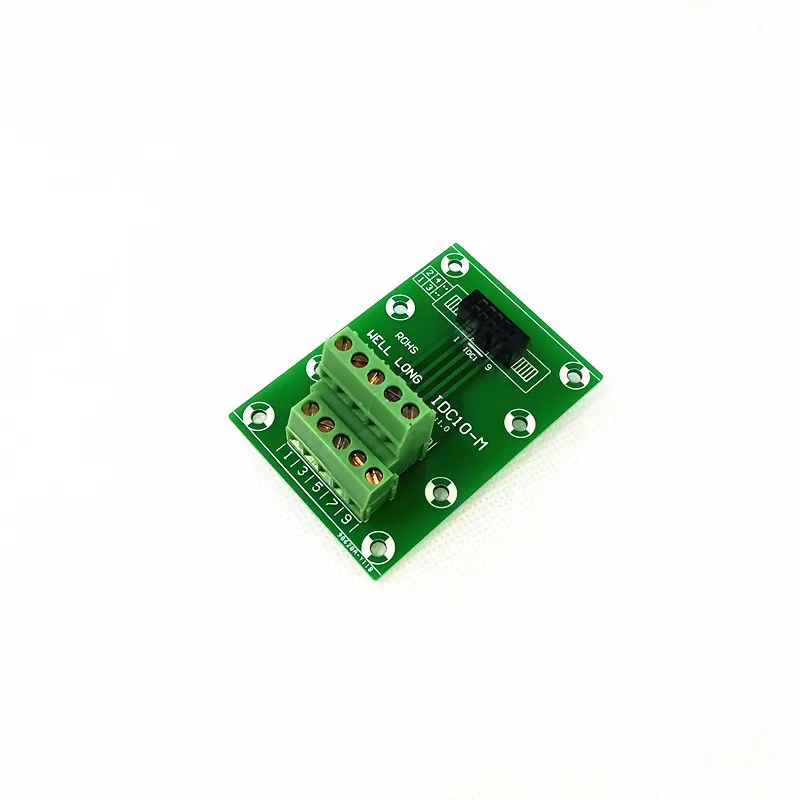 IDC10 2x5 Pins 2,54 мм Женский Заголовок Breakout совета, клеммный блок, разъем