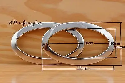 Люверсы железные с шайбой втулки серебристый никель овальные 2 шт. 4 3/4 дюйма CF53