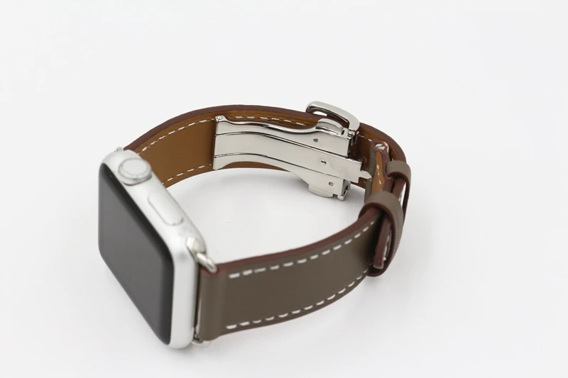 Ремешок URVOI с пряжкой для apple watch серии 5 4 3 2 1 ремешок для iwatch ремень для одного тура ремешок для часов Свифт кожаный