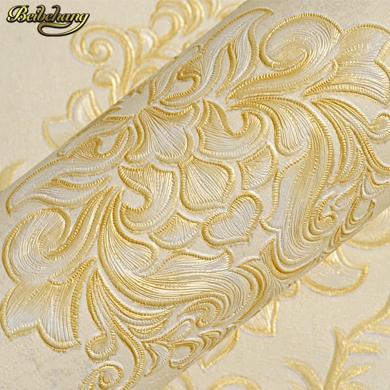 

beibehang Stereo 3d non - woven fabric simple European style wallpaper warm living room bedroom film background papel de parede