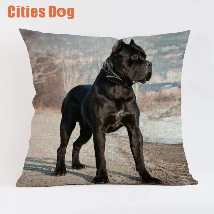 Рождественские украшения для домашние подушки Чехлы для подушек Cane Corso собака наволочка dakimakura almofada животных диван almofadas cojine - Цвет: DWG0001