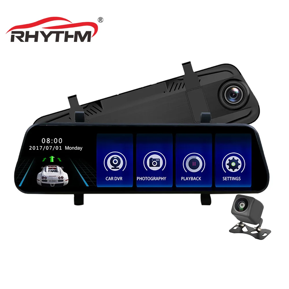 Двойной объектив 9 35 &quotFull Touch HD 1080P зеркальная камера ночного видения