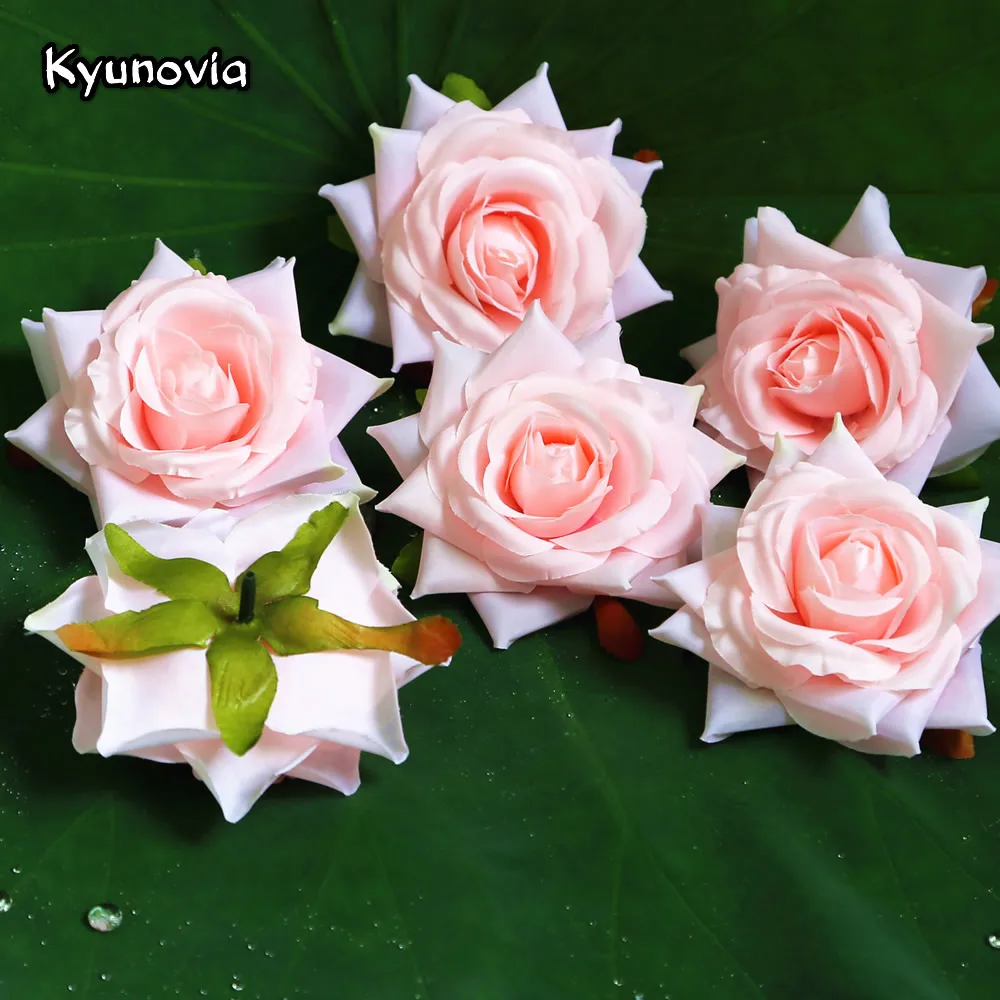 Kyunovia весенний Искусственный цветок розы голова DIY свадебный настенный венок