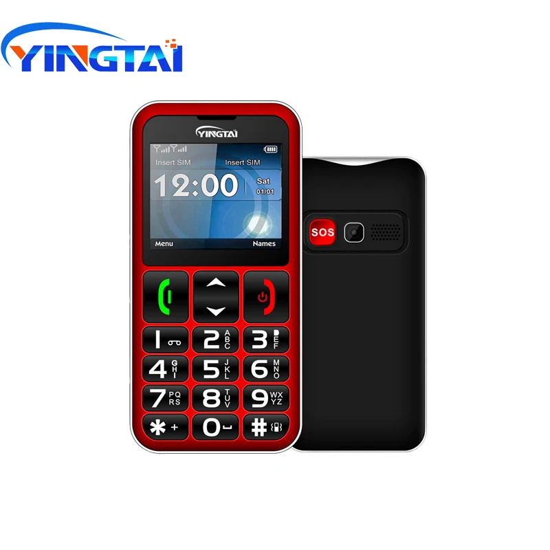 YINGTAI T11 мобильный телефон для пожилых, Лучшая функция, телефон для пожилых, 2,2 дюймов, fm фонарь, скорость, dialSOS, большая кнопка, динамик, клавиатура с русским шрифтом, GSM