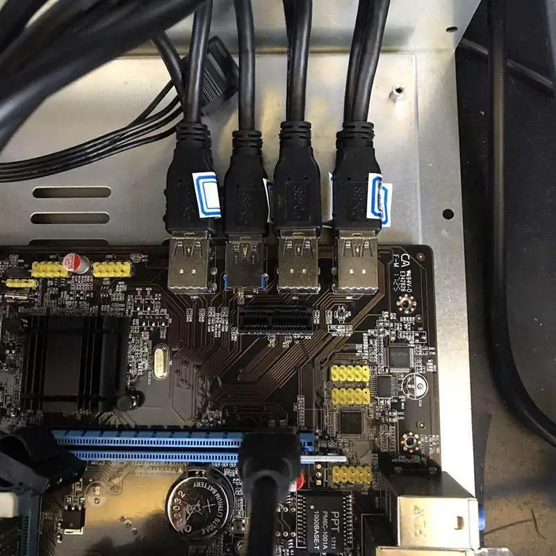 B85 BTC + ETH Майнинг Биткоин 8 PCI E USB3.0 прямой слот для материнской платы Intel