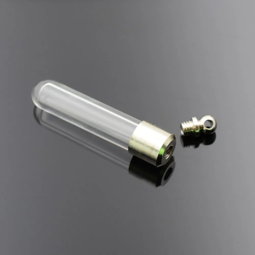 5 шт. винтовая крышка стеклянный флакон кулон миниатюрная бутылка для