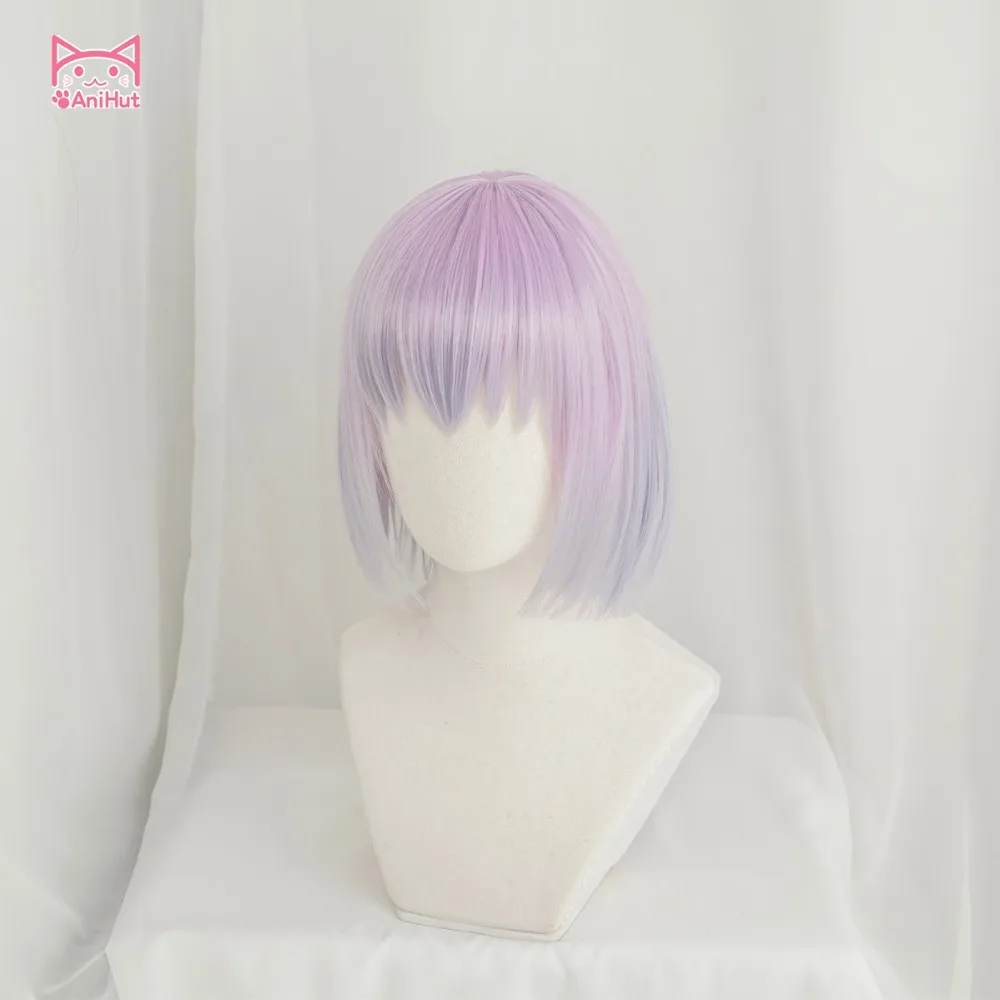 Anihut аниме SSSS. GRIDMAN Shinjo Akane Косплей парики женские длинные прямые Фиолетовый парик