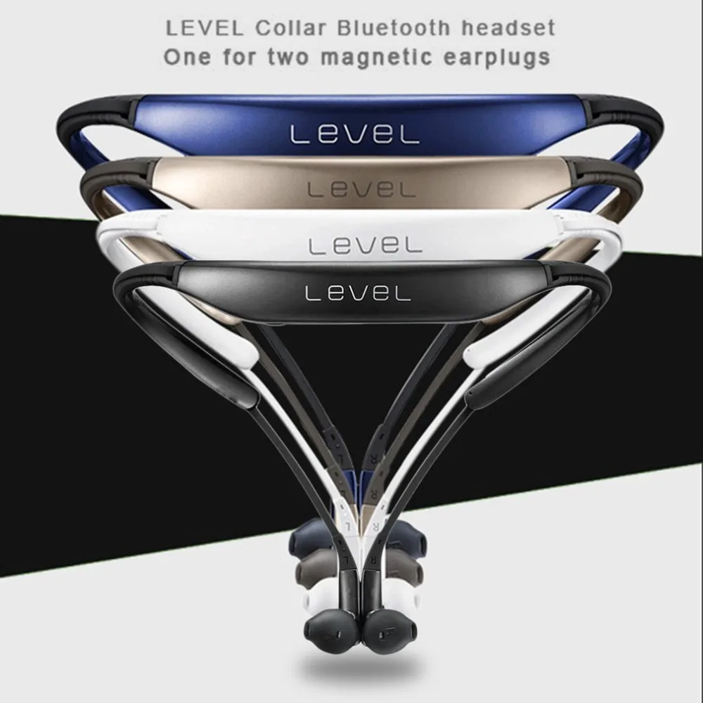 Наушники-вкладыши Наушники Level U Bluetooth 4,1 наушники Шум шумоподавления наушники Беспроводной шеи наушники Поддержка A2DP HSP HFP