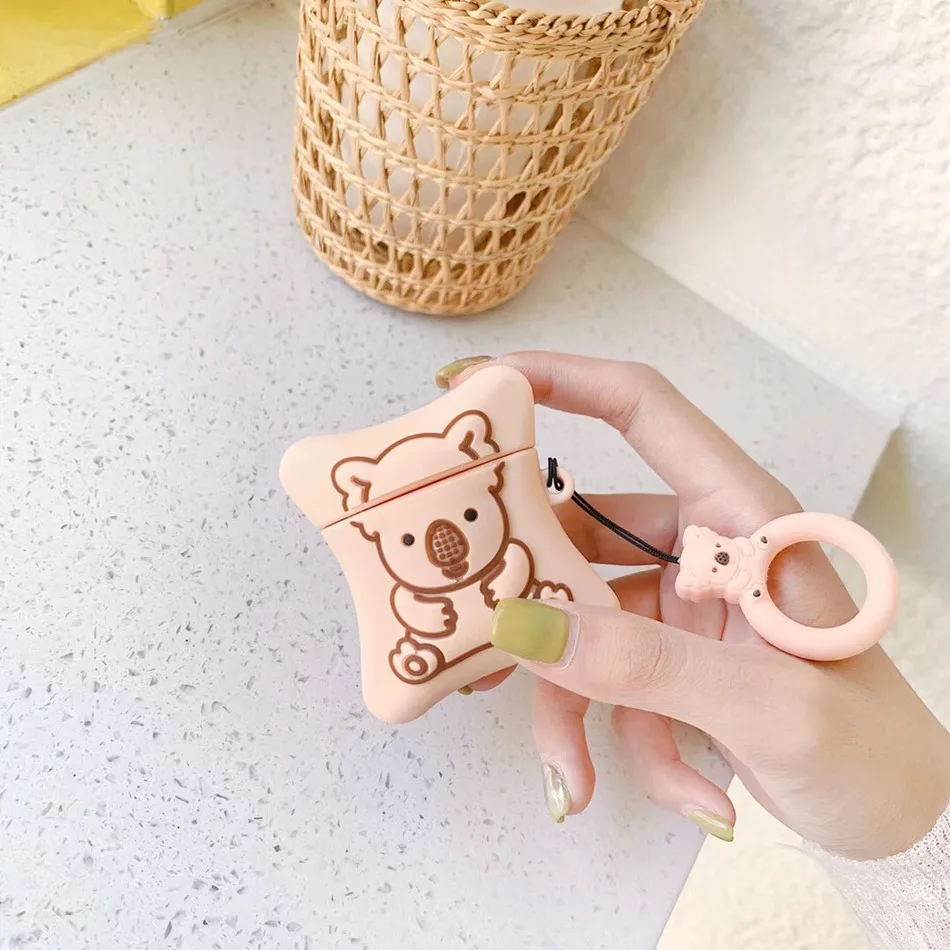 Для AirPods случае 3D мультяшный наушник чехол для Apple Airpods 2 забавные интимные