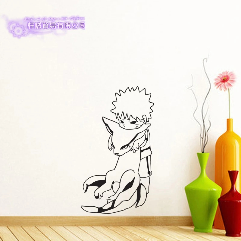 НАРУТО Наклейки На Стены Виниловые Наклейка Декор Главная Декоративные