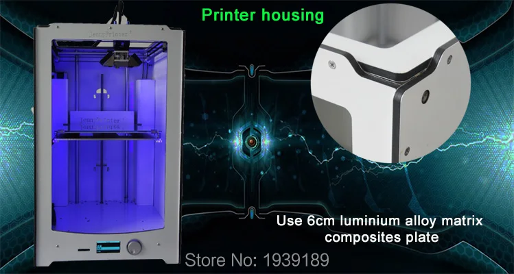 JennyPrinter3 Z360 двойной экструдер высокой точности и большого объема 3d принтер DIY KIT для UM2 Ultimaker 2+ расширенный