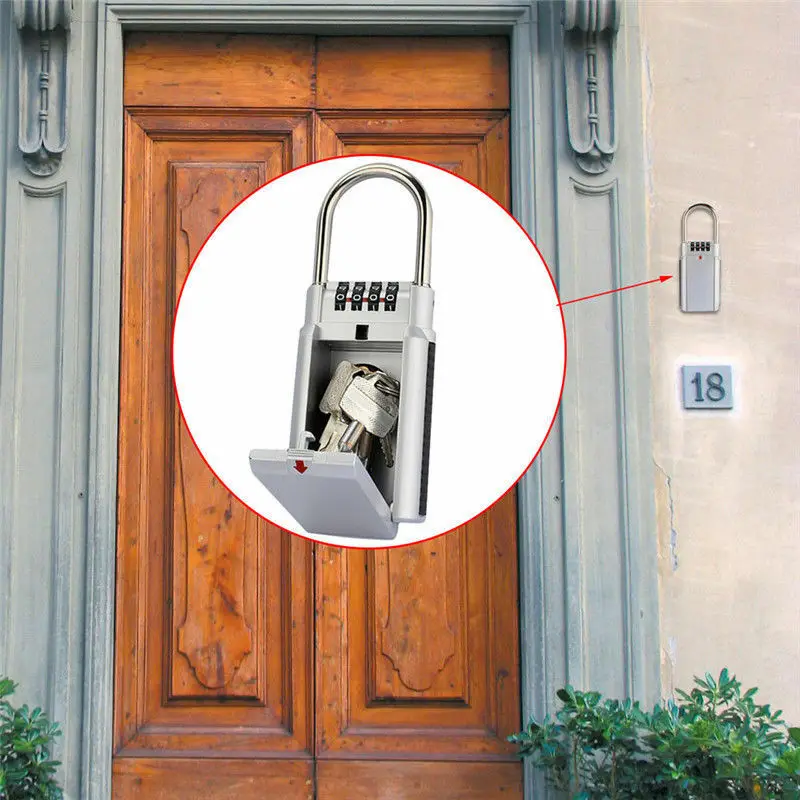 

Wall Mounted 4 Digit Outdoor High Security Key Safe Box Code Secure Lock-Storage