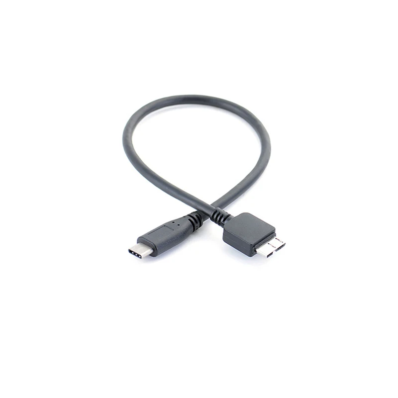 Кабель для передачи данных 0 3 м USB 1 Type C к Micro B разъем MAC BOOK WINDOWS ПК OTG внешний жесткий