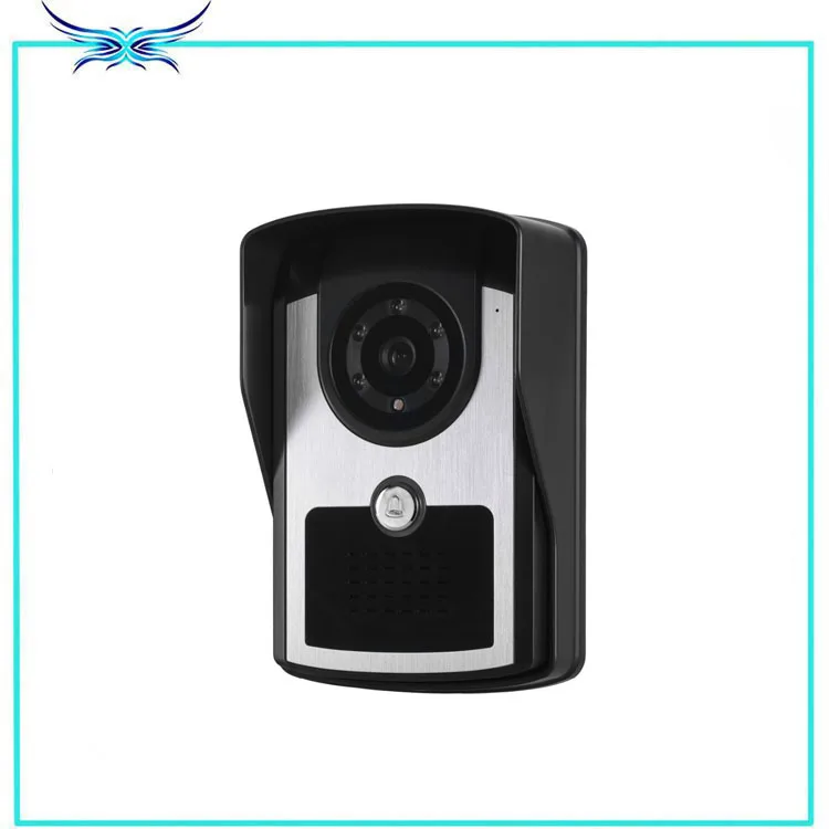 IP65 waterproof out door camera unit 7inch color screen video phone system+electric bolt lock+power supply+exit button | Безопасность и