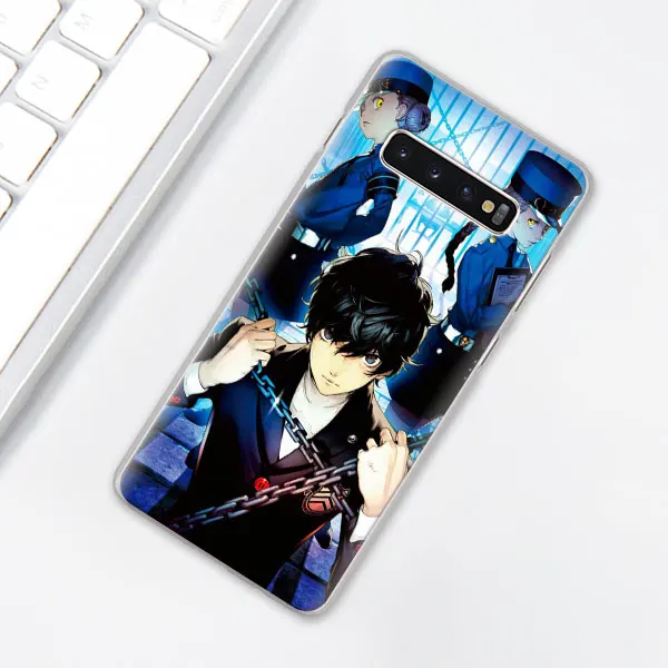 P5 P Persona 5 чехол для телефона для samsung Galaxy S10e S10 плюс S7 S8 S9 Plus, Note 8, 9, 10, плюс S10 5G M20 M30 жесткий чехол Coque - Цвет: 002