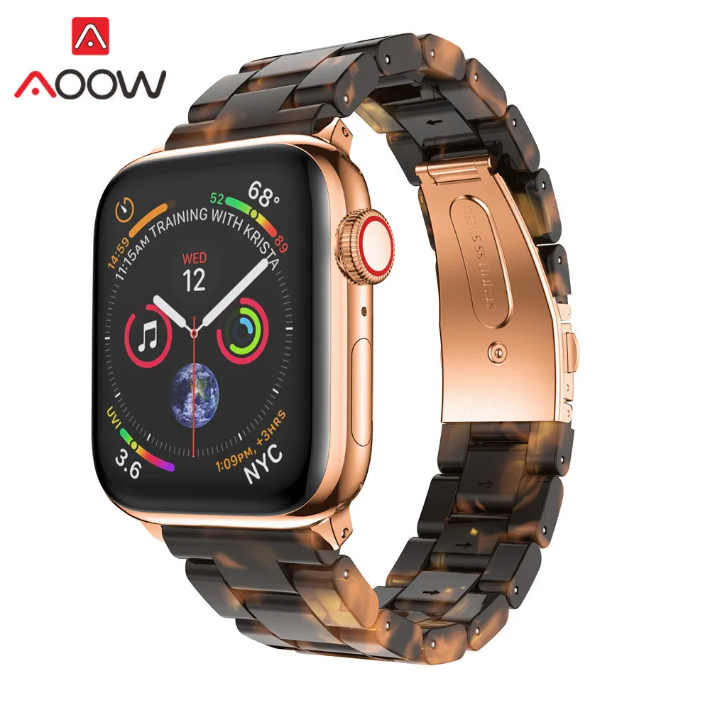 Резиновый ремешок для часов Apple Watch 38 мм 40 мм розовое золото Складная пряжка белый для женщин и мужчин сменный Браслет ремешок для iwatch 12 3 4