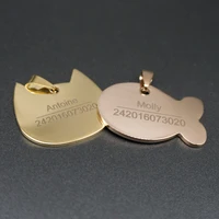 customized dog id tags metal name tags for puppies cat anti lost pet nameplate for dogs pitbull cats engraving fee included