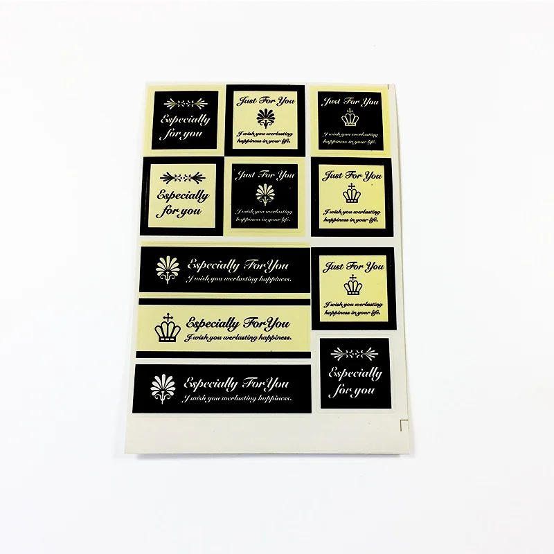 110 шт./лот черно белые наклейки из крафт бумаги особенно для вас|stickers stickers|stickers