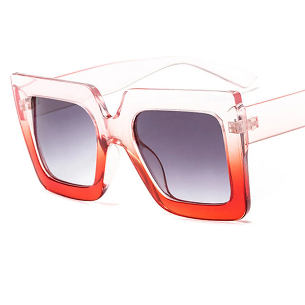 Модные квадратные женские солнцезащитные очки 6 видов цветов негабаритная