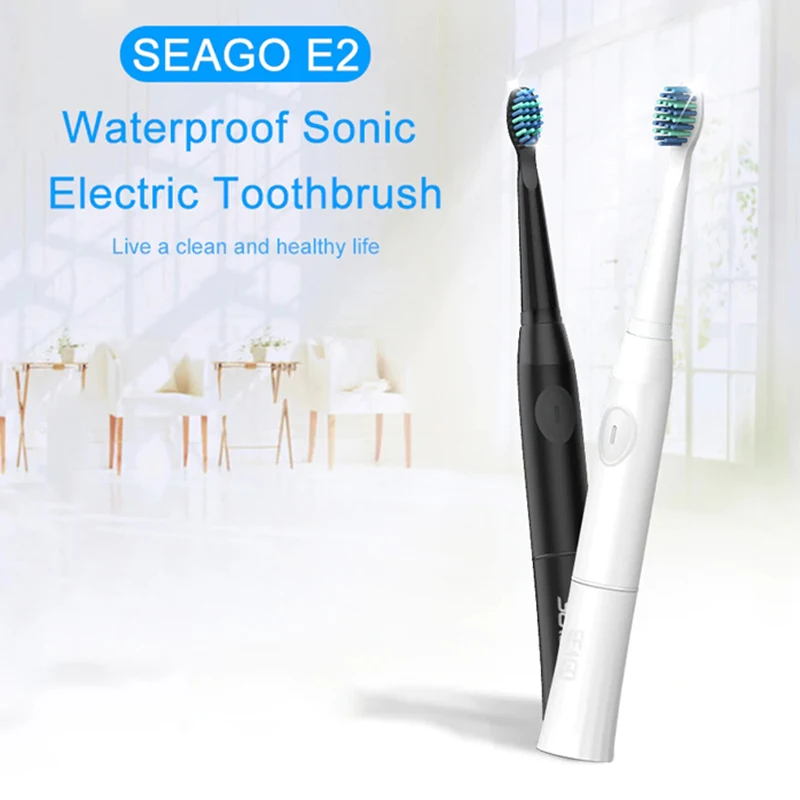 Seago электрическая зубная щетка высокочастотная мощная Глубокая Очистка зубов 4