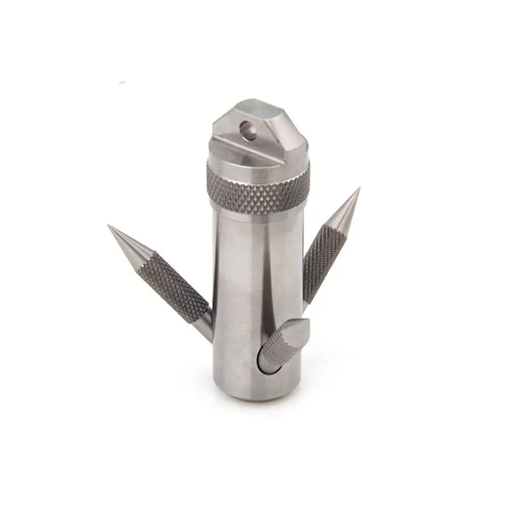 Titaner TI-FSH-04, титановый крюк, спасательная трава, якорь, EDC, водонепроницаемый контейнер, обработанный, чехол для таблеток