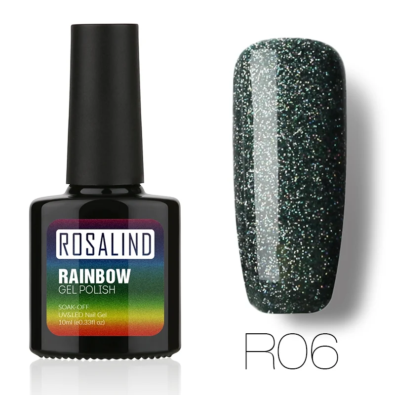 R06 ROSALIND Гель-лак для ногтей свежий цвет Полупостоянный УФ-лак замачиваемый белый для маникюра Гибридный Гель-лак для ногтей - Цвет: R06