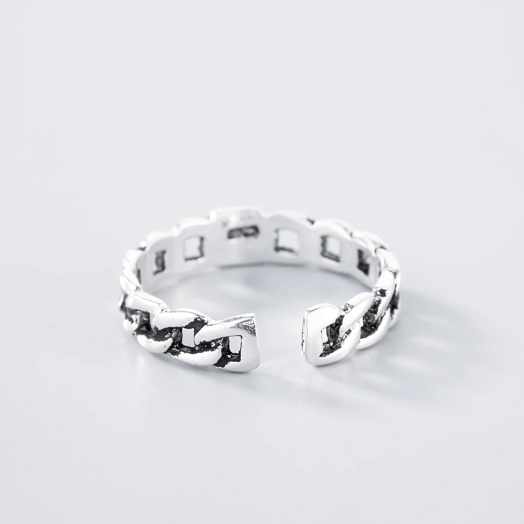 Cxwind античное квадратное кольцо в середине вертушка кубинская цепочка счастливое