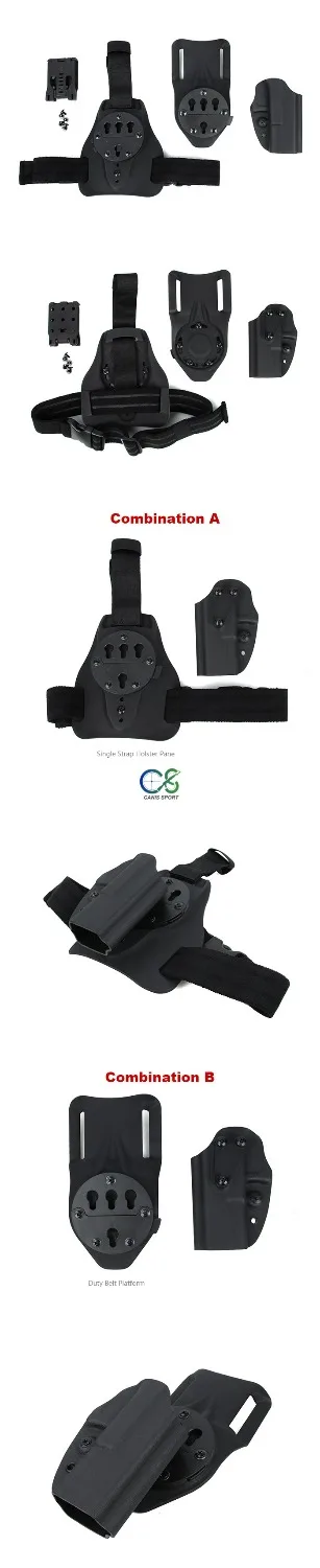 Набор кобур PPT QD 226 Kydex для ножек и пояса три цели базовой таблички | Спорт