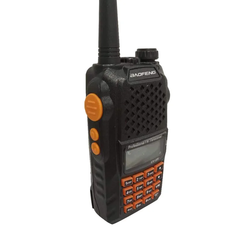 Портативная рация CTCSS DCS baofeng UV 6R 7 Вт UHF & VHF 1800 мАч CB радио 5R усовершенствованная