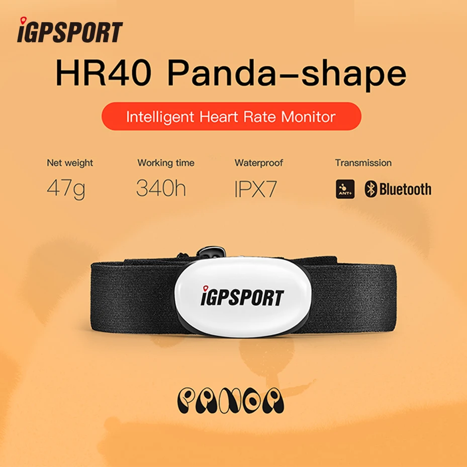 IGPSPORT HR40 panda-shapa Интеллектуальный монитор сердечного ритма Профессиональный Пульс монитор Поддержка велосипедов компьютер и мобильное приложение