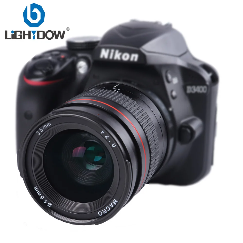 Lightdow 35 мм F2.0 с постоянным фокусным расстоянием f объектив с широкой диафрагмой и ручной Полнокадровый объектив для D850 D7300 D7100 D750 D610 D3400 D5100 D5200 D80 D90