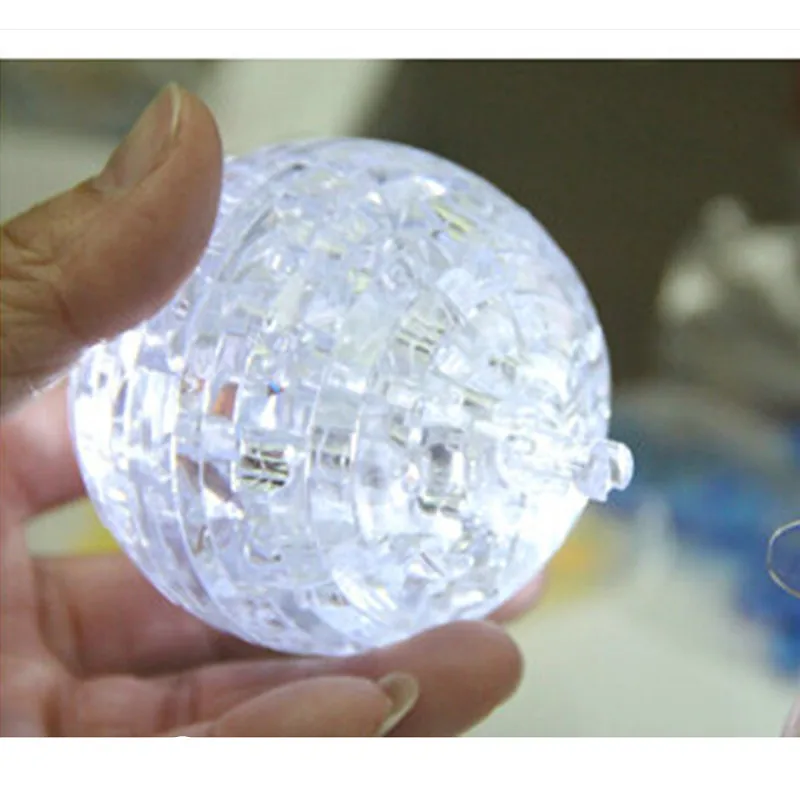 Новый дизайн DIY модель футбольного мяча 3D головоломка с кристаллами голубой и