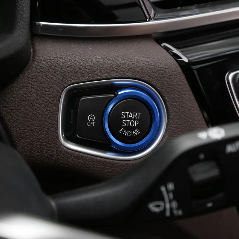 Автомобильный Стайлинг ключ запуска декоративная рамка для кнопки Внутренняя