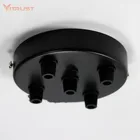 DIY цоколь лампы Винтаж Потолочная пластина цоколь лампа мульти розы подвесной светильник навес с кабельной проволокой