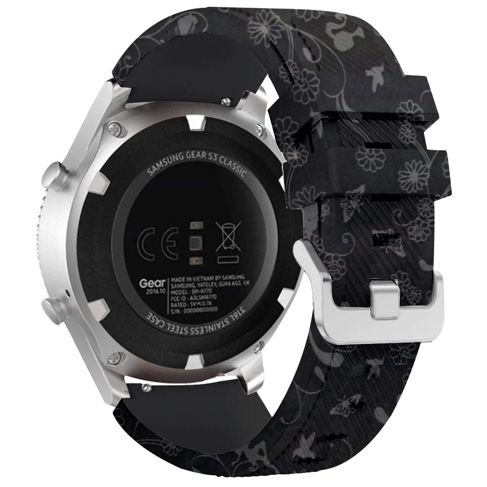 Смарт-часы для Amazfit Stratos/Pace/2 ремешок силиконовый браслет сменный Браслет для Galaxy Watch 46 мм для huawei GT