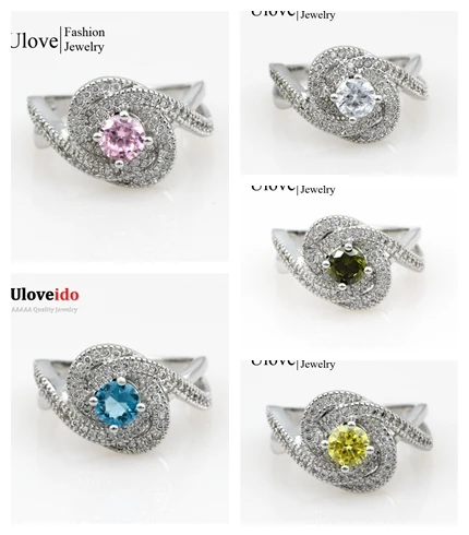 Женское кольцо на палец Bague Mariage свадебное с камнями скидка 15% Y3319 | Украшения и