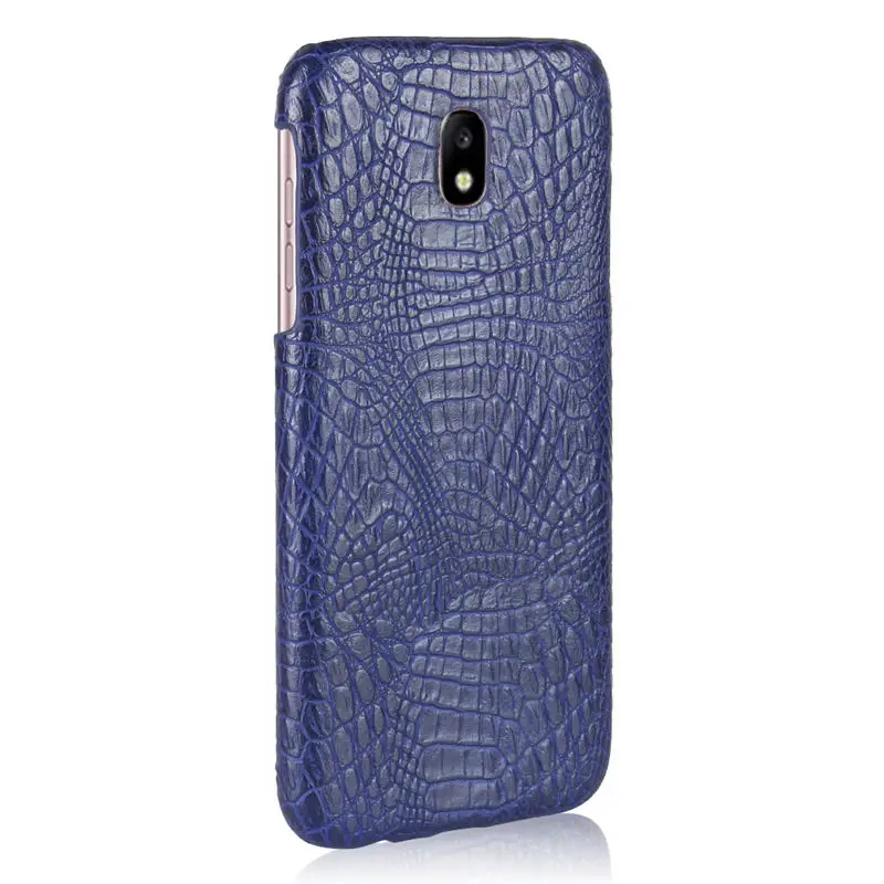 Для Samsung Galaxy J7 2017 чехол Роскошный PU кожаный твердый пластиковый на заднюю панель