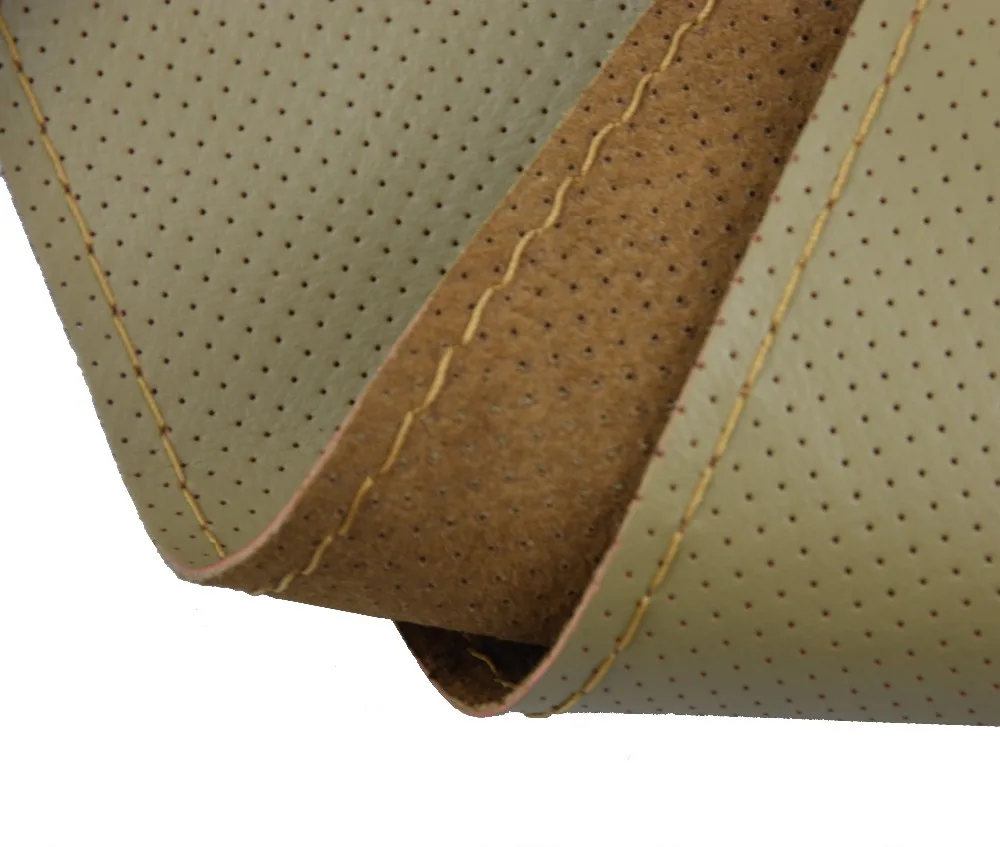 High quality hand sewing genuine leather car steering wheel cover apply to all 38cm handle super soft feel |