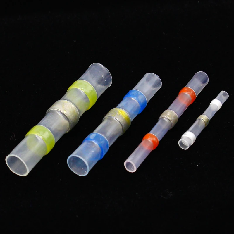 50 шт. водонепроницаемое паяльное уплотнение термоусадочные стыковые разъемы