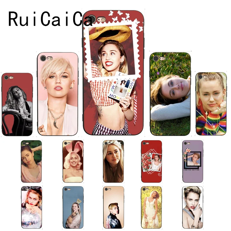 RuiCaiCa Miley Cyrus роскошный уникальный дизайн PhoneCase для iPhone X XS MAX 6 6S 7 7plus 8 8Plus 5 5S