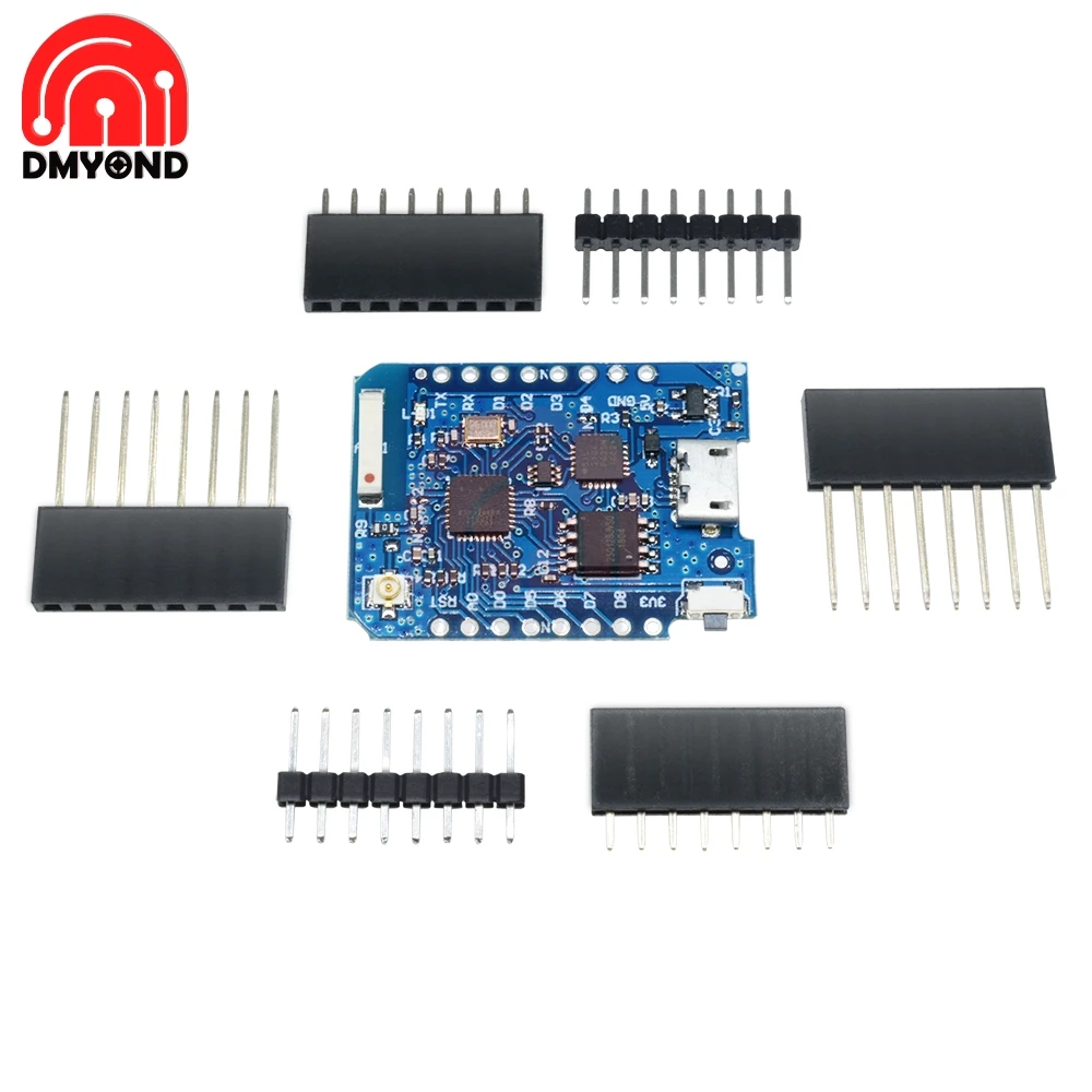 

New For Wemos Mini D1 ESP8266 ESP32 ESP-32S WIFI Bluetooth CP2104 Development Board Module Micro USB For Arduino Diy With Pins