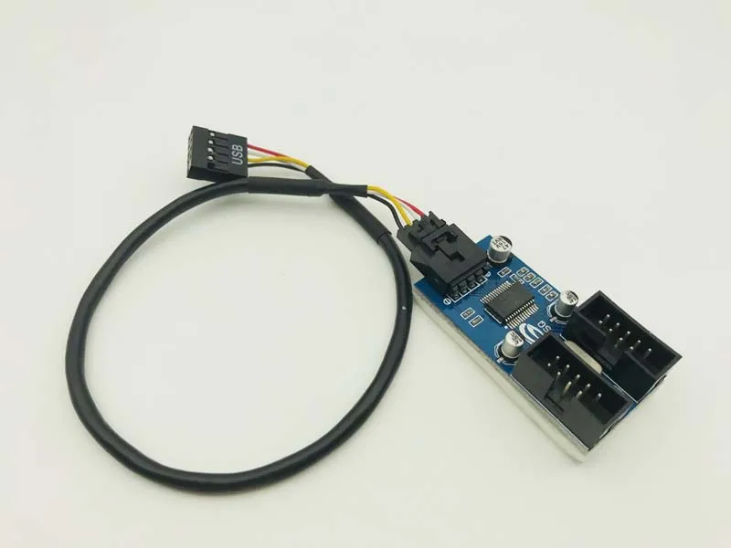USB 2 0 Мужской 1 до 9Pin коннектор женщин удлинитель карты USB2.0 к HUB Adpater 9 контактный